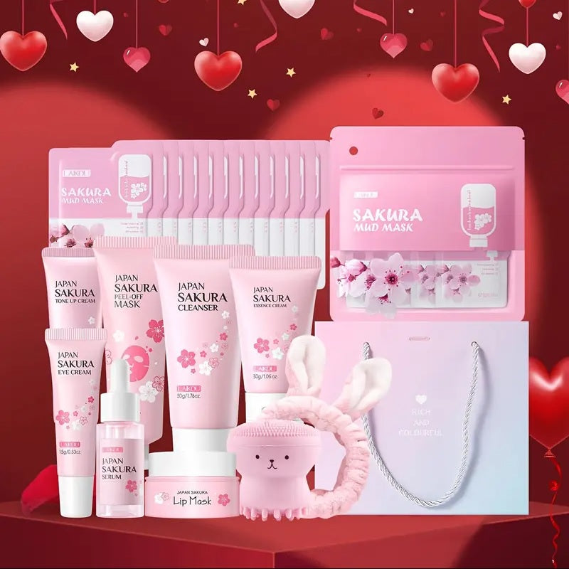 Glowina Sakura 10-Piece Skincare Set