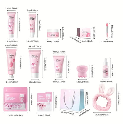 Glowina Sakura 10-Piece Skincare Set