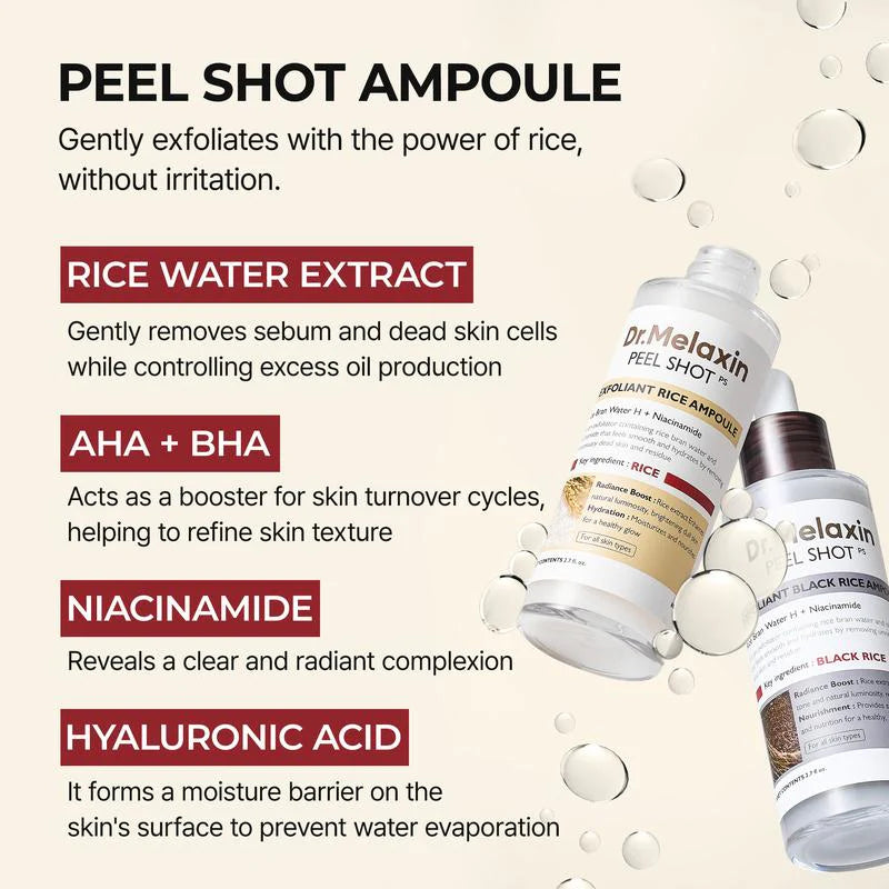 Premium Rice Peel Shot Ampoule
